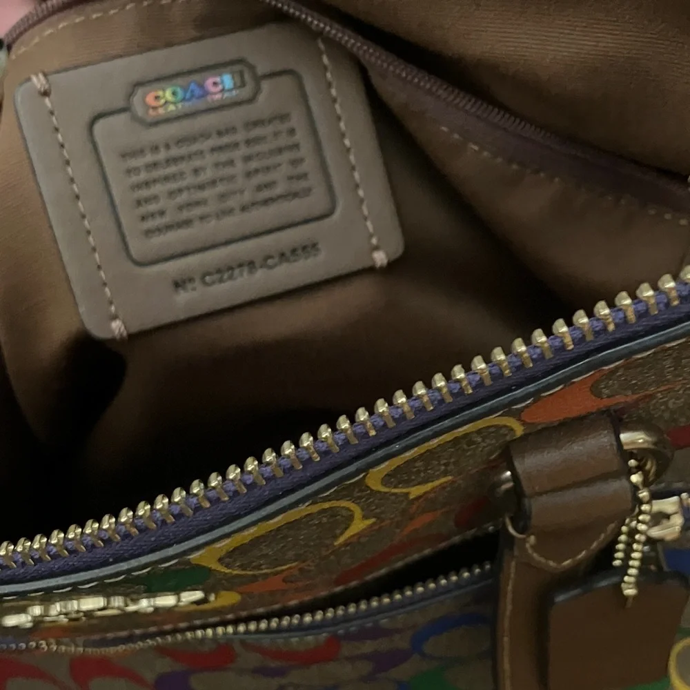 Coach Rainbow Signature Tote Bag - Picture 3 of 7